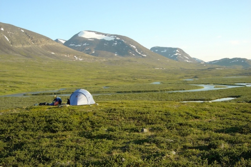 Tent in de natuur